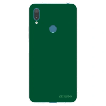Picasee διαφανής θήκη σιλικόνης Huawei Y7 2019 - Green Gleam