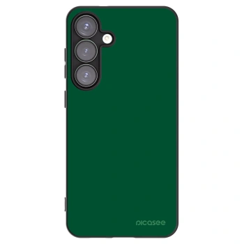Picasee Μαύρη θήκη σιλικόνης για Samsung Galaxy S25+ 5G - Green Gleam