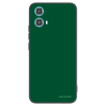 Picasee Μαύρη θήκη σιλικόνης για Motorola Moto G34 5G - Green Gleam