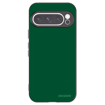 Picasee Μαύρη θήκη σιλικόνης για Google Pixel 9 Pro - Green Gleam