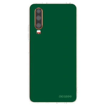 Picasee διαφανής θήκη σιλικόνης Huawei P30 - Green Gleam