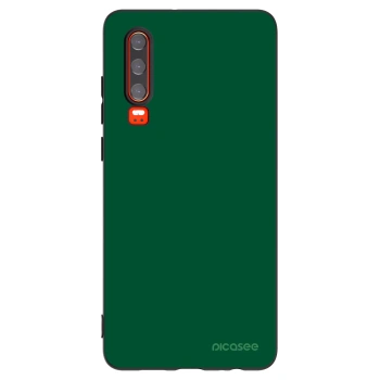 Picasee Μαύρη θήκη σιλικόνης για Huawei P30 - Green Gleam