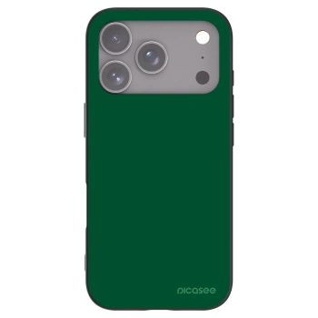 Picasee Μαύρη θήκη σιλικόνης για Apple iPhone 17 Pro - Green Gleam
