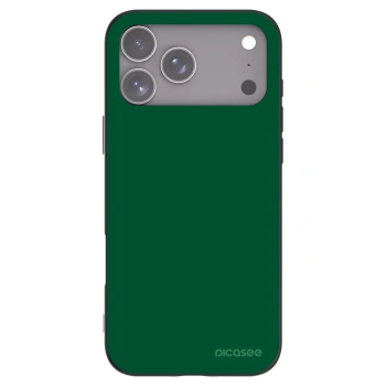 Picasee Μαύρη θήκη σιλικόνης για Apple iPhone 17 Pro Max - Green Gleam