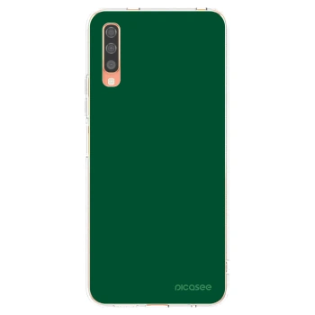 Picasee διαφανής θήκη σιλικόνης Samsung Galaxy A70 A705F - Green Gleam