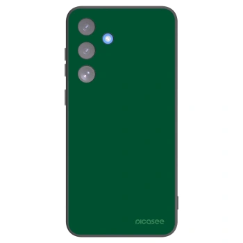 Picasee Μαύρη θήκη σιλικόνης για Samsung Galaxy S25 FE 5G - Green Gleam
