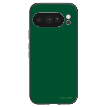 Picasee Μαύρη θήκη σιλικόνης για Google Pixel 10 Pro - Green Gleam