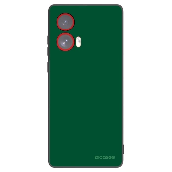 Picasee Μαύρη θήκη σιλικόνης για Motorola Edge 50 Fusion - Green Gleam