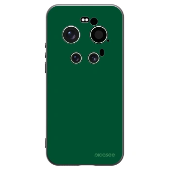 Picasee Μαύρη θήκη σιλικόνης για Xiaomi 17 Ultra - Green Gleam