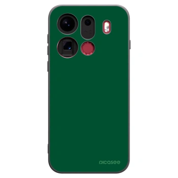 Picasee Μαύρη θήκη σιλικόνης για OPPO Find X9 Pro - Green Gleam