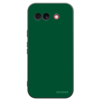 Picasee Μαύρη θήκη σιλικόνης για Google Pixel 10a - Green Gleam