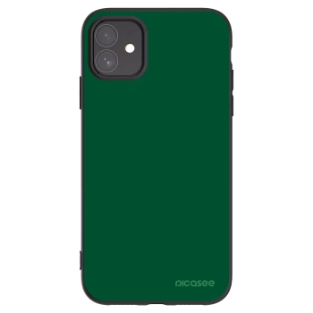 Picasee Μαύρη θήκη σιλικόνης για Apple iPhone 11 - Green Gleam