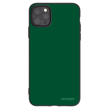 Picasee Μαύρη θήκη σιλικόνης για Apple iPhone 11 Pro Max - Green Gleam