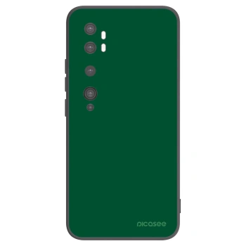 Picasee Μαύρη θήκη σιλικόνης για Xiaomi Mi Note 10 (Pro) - Green Gleam