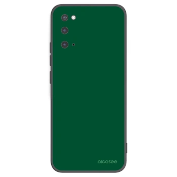 Picasee Μαύρη θήκη σιλικόνης για Samsung Galaxy S20 G980F - Green Gleam