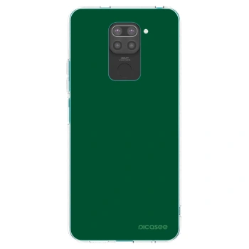 Picasee Μαύρη θήκη σιλικόνης για Xiaomi Redmi Note 9 - Green Gleam
