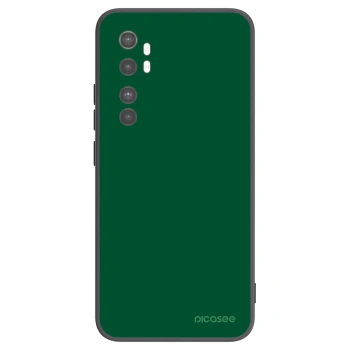 Picasee Μαύρη θήκη σιλικόνης για Xiaomi Mi Note 10 Lite - Green Gleam