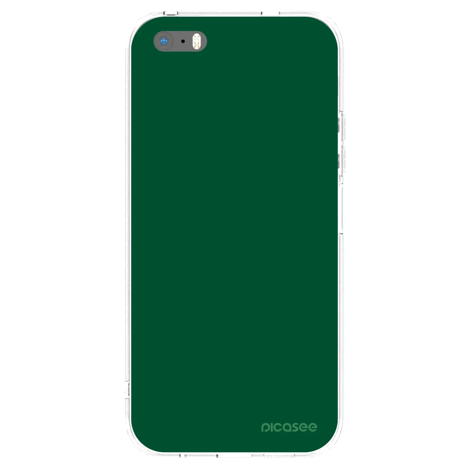 Picasee διαφανής θήκη σιλικόνης Apple iPhone 6 Plus/6S Plus - Green Gleam