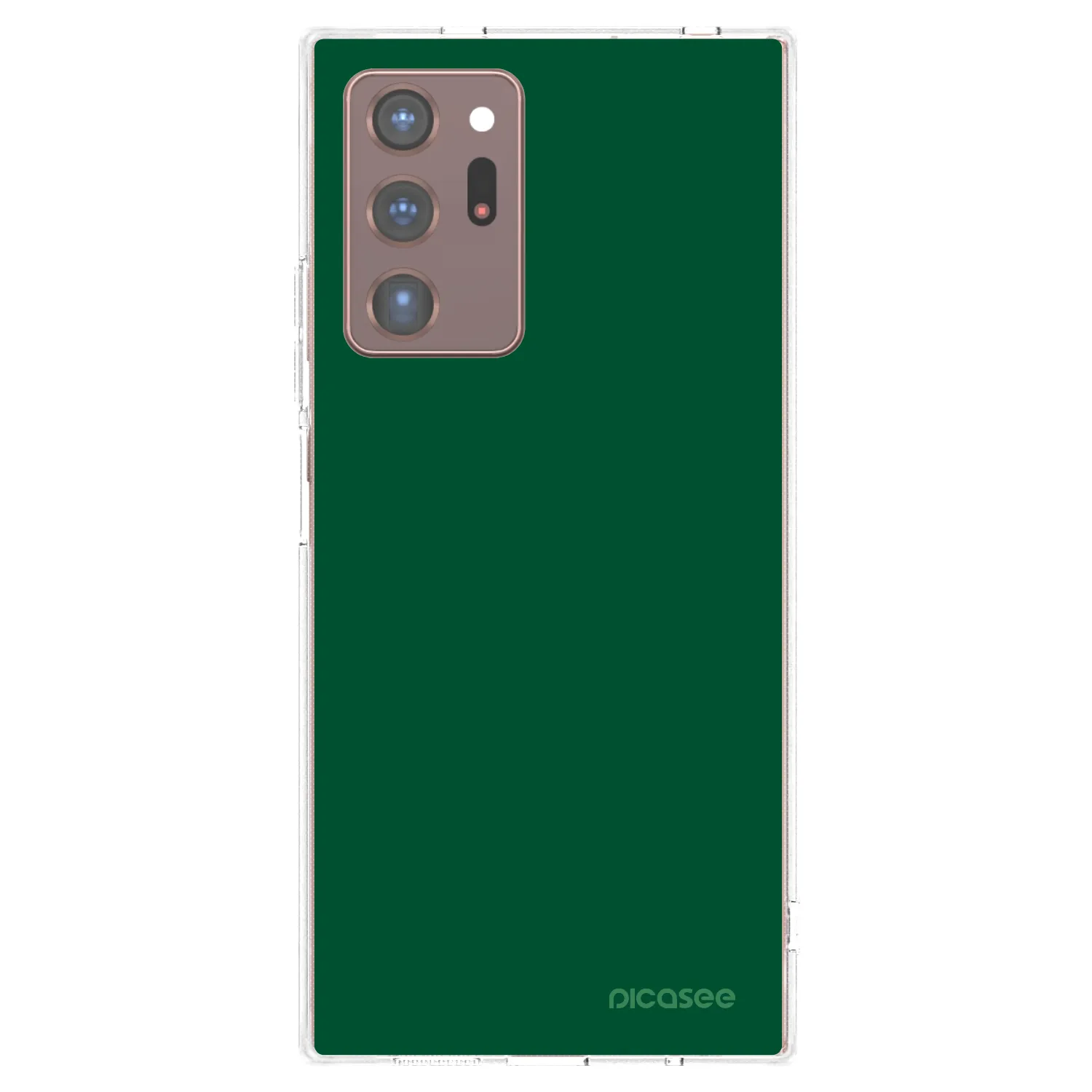 Picasee διαφανής θήκη σιλικόνης Samsung Galaxy Note 20 Ultra - Green Gleam