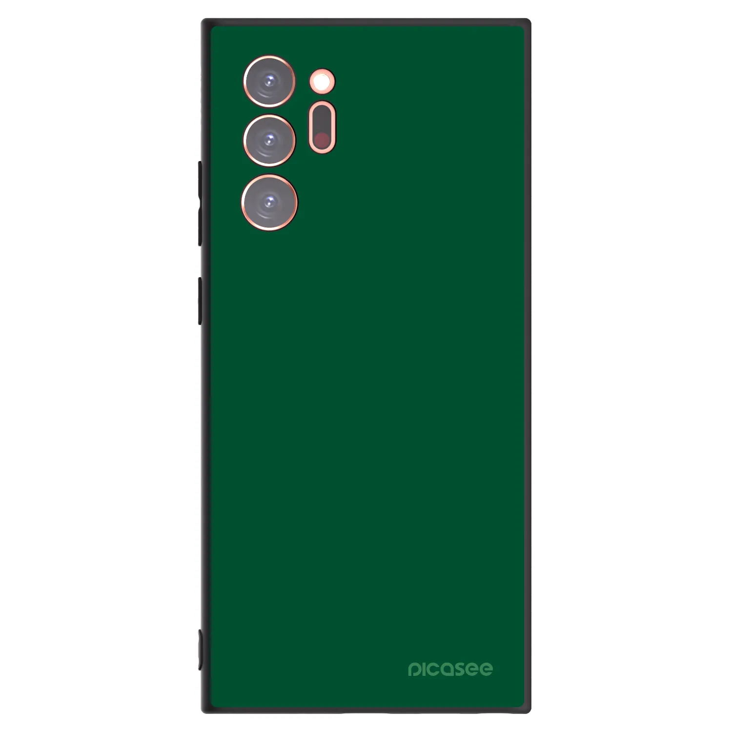 Picasee Μαύρη θήκη σιλικόνης για Samsung Galaxy Note 20 Ultra - Green Gleam