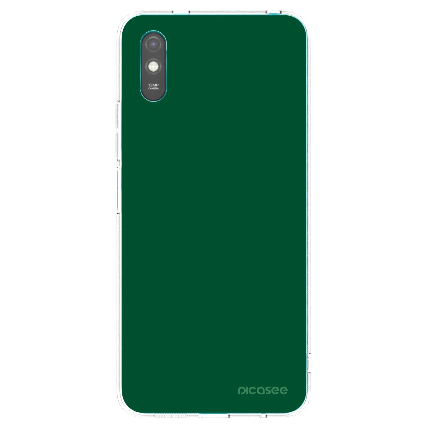Picasee διαφανής θήκη σιλικόνης Xiaomi Redmi 9A - Green Gleam