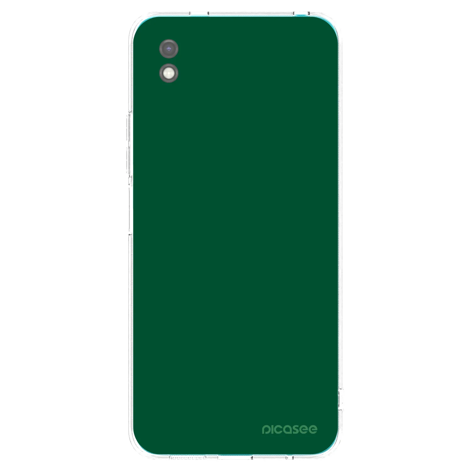 Picasee Μαύρη θήκη σιλικόνης για Xiaomi Redmi 9A - Green Gleam