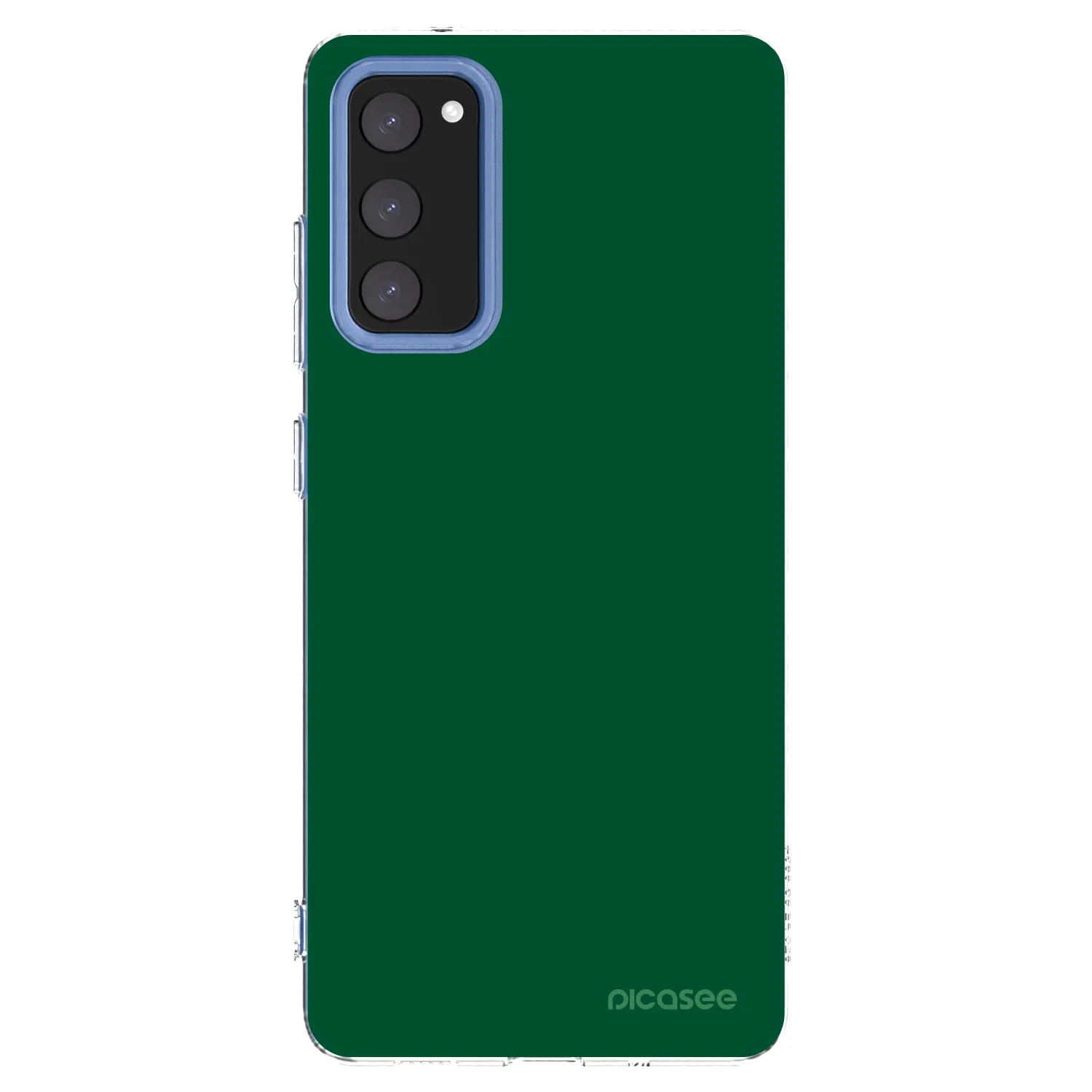 Picasee διαφανής θήκη σιλικόνης Samsung Galaxy S20 FE - Green Gleam