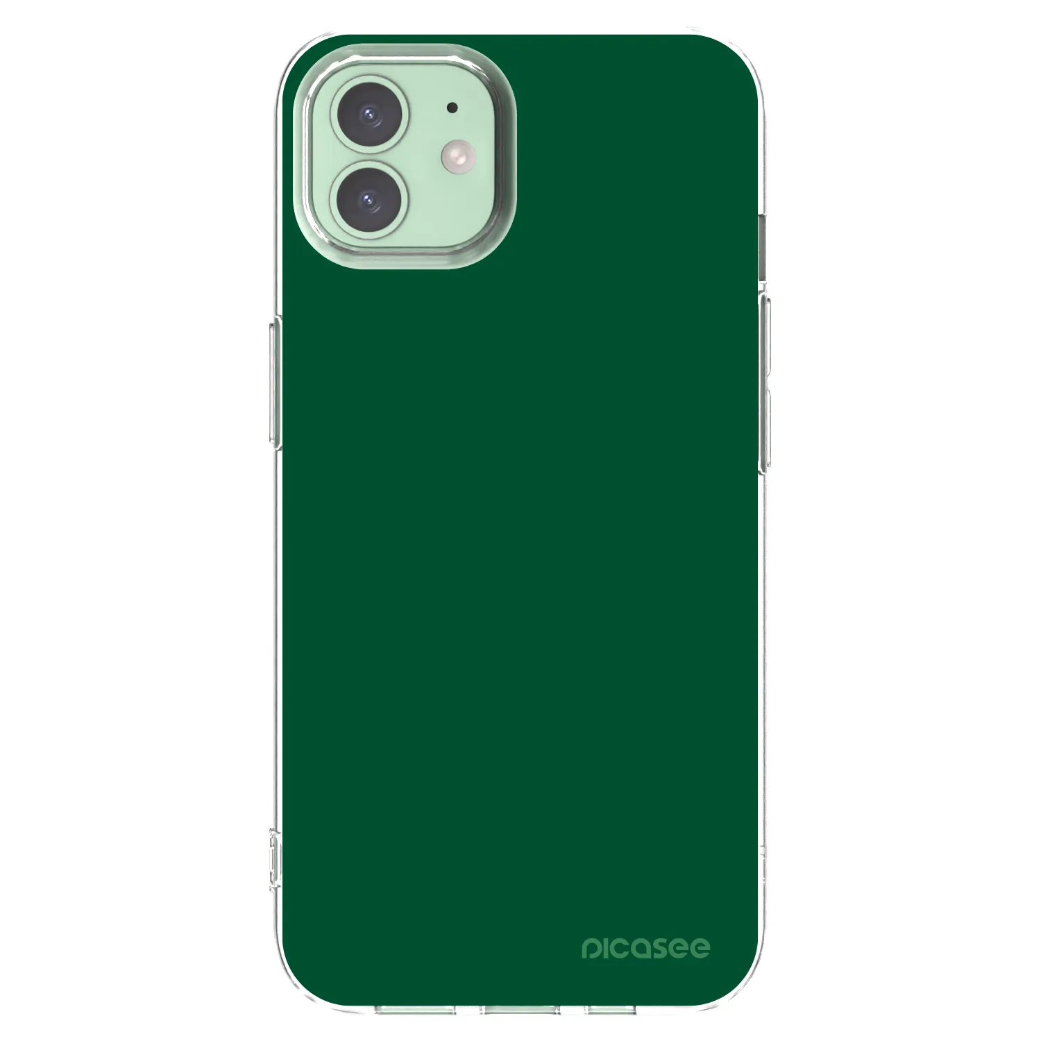 Picasee διαφανής θήκη σιλικόνης Apple iPhone 12 - Green Gleam