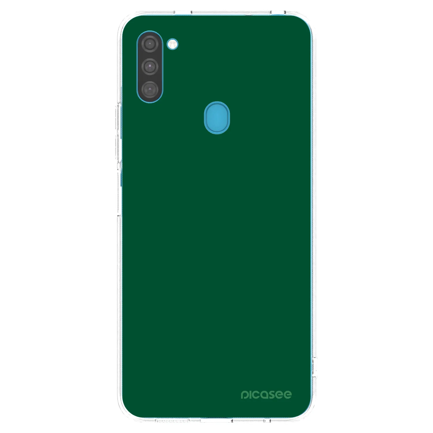 Picasee διαφανής θήκη σιλικόνης Samsung Galaxy M11 - Green Gleam