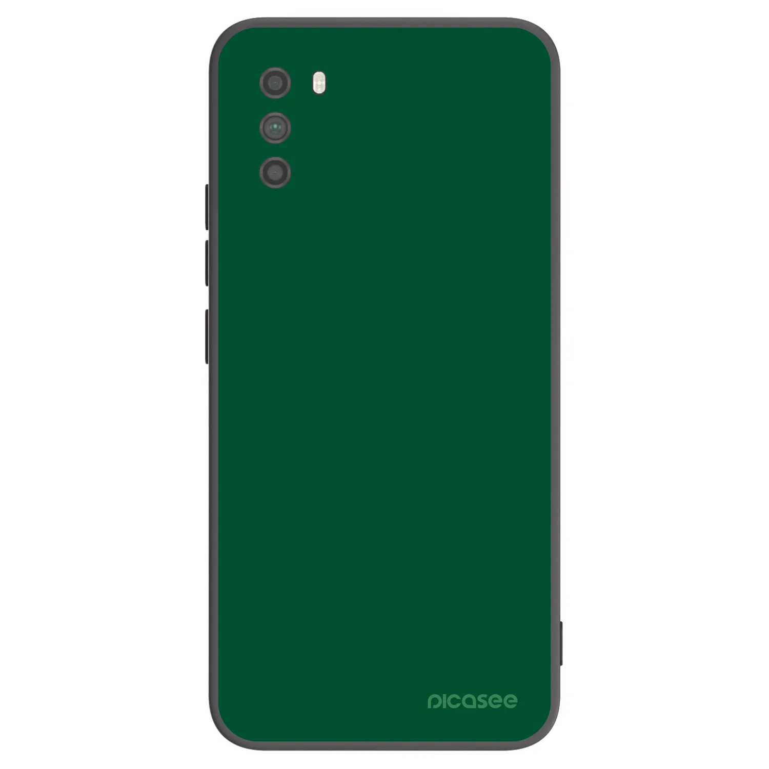 Picasee Μαύρη θήκη σιλικόνης για Xiaomi Poco M3 - Green Gleam