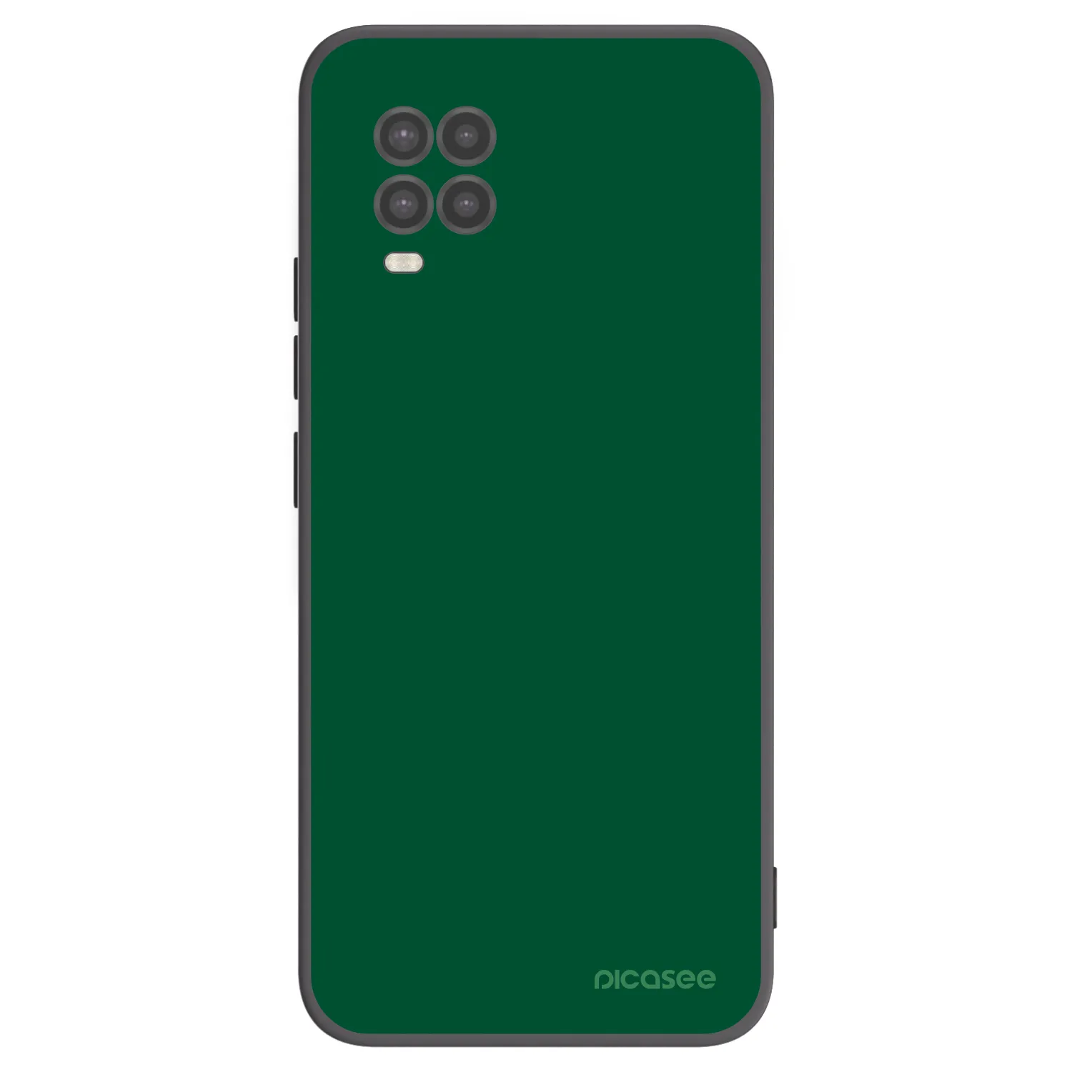 Picasee Μαύρη θήκη σιλικόνης για Xiaomi Mi 10 Lite - Green Gleam