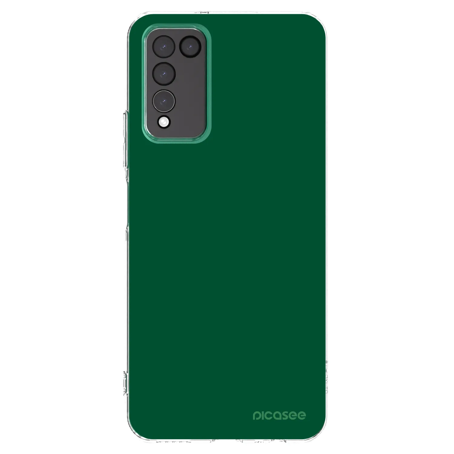Picasee διαφανής θήκη σιλικόνης Honor 10X Lite - Green Gleam