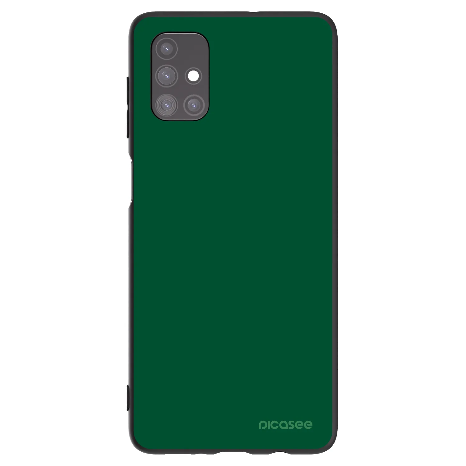 Picasee Μαύρη θήκη σιλικόνης για Samsung Galaxy M51 M515F - Green Gleam