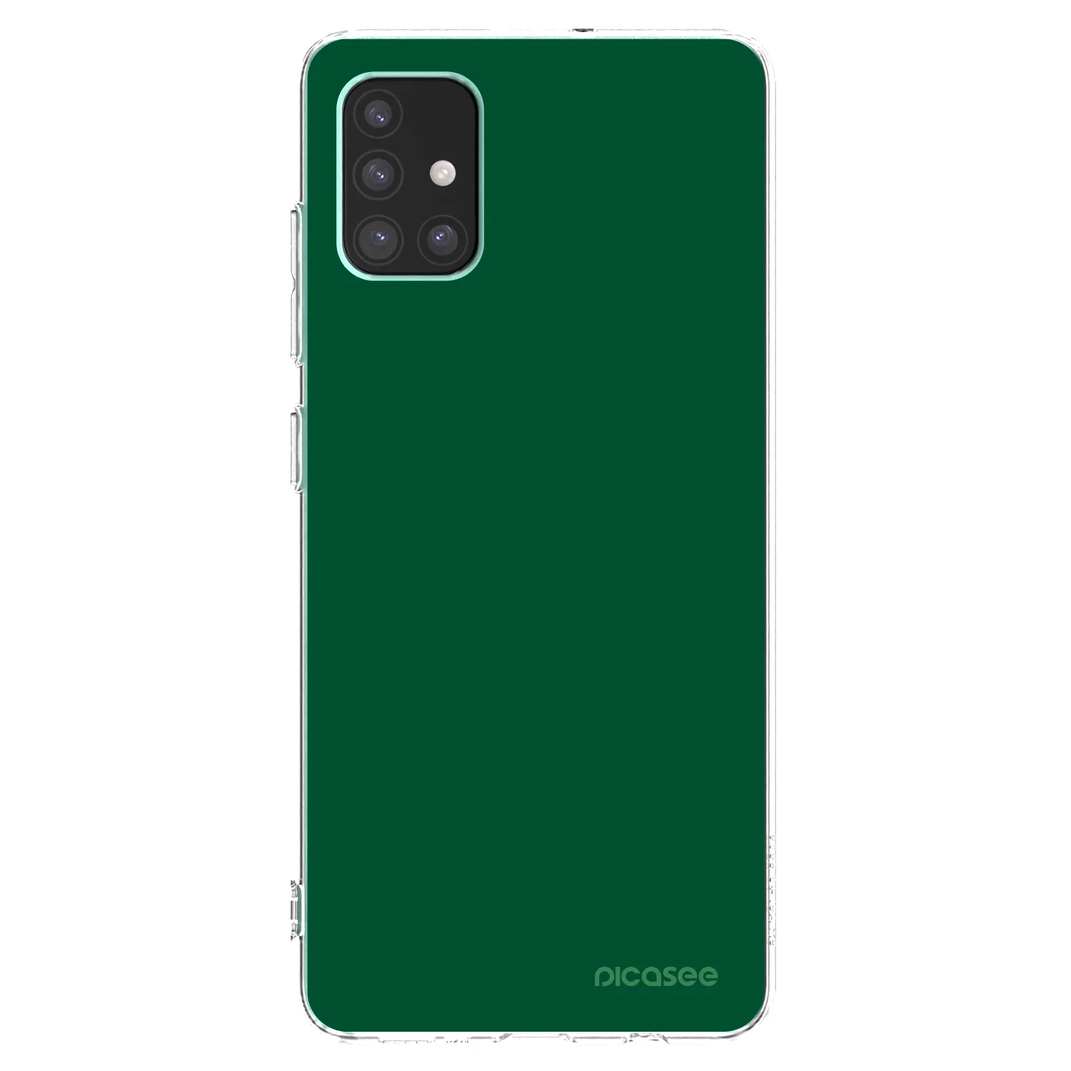 Picasee διαφανής θήκη σιλικόνης Samsung Galaxy M51 M515F - Green Gleam
