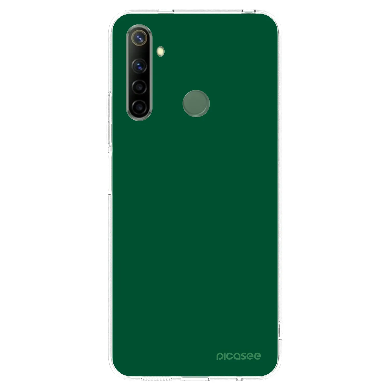 Picasee διαφανής θήκη σιλικόνης Realme 6i - Green Gleam
