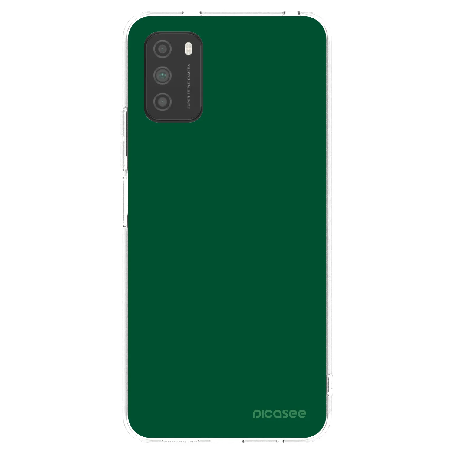 Picasee διαφανής θήκη σιλικόνης Xiaomi Poco M3 - Green Gleam