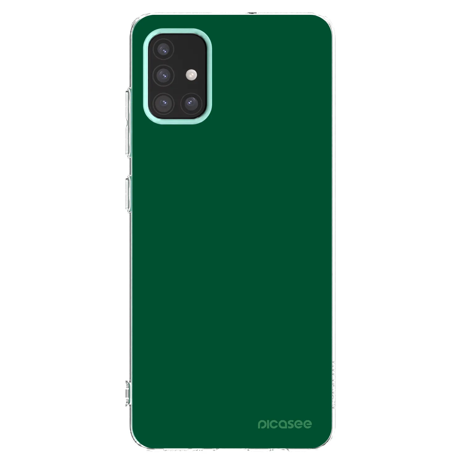 Picasee διαφανής θήκη σιλικόνης Samsung Galaxy M31s - Green Gleam