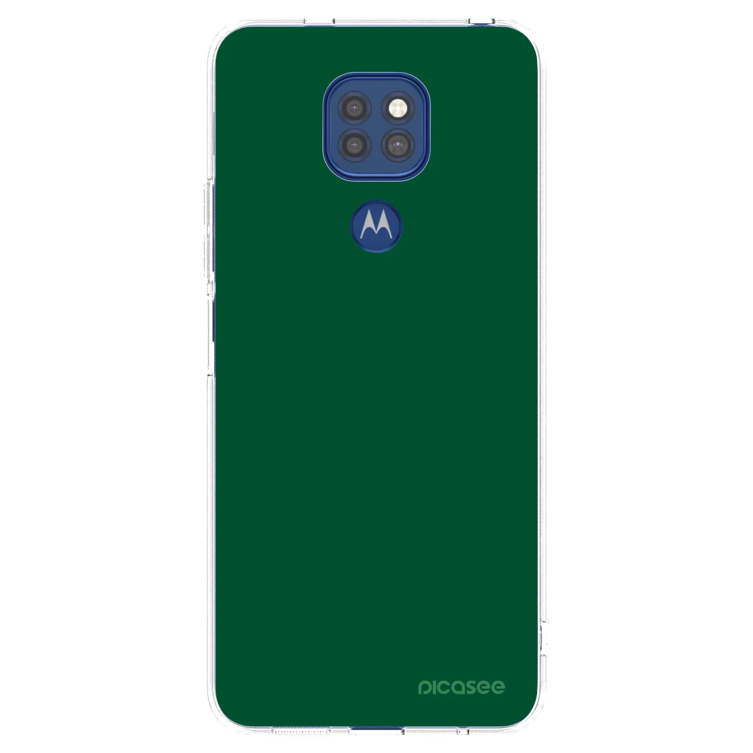 Picasee διαφανής θήκη σιλικόνης Motorola Moto G9 Play - Green Gleam