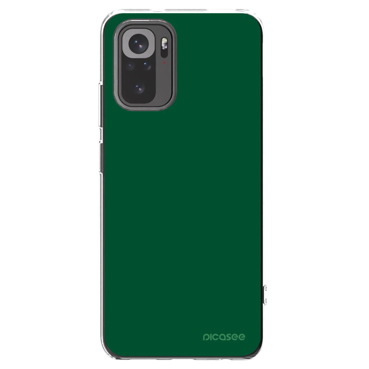 Picasee διαφανής θήκη σιλικόνης Xiaomi Redmi Note 10 - Green Gleam
