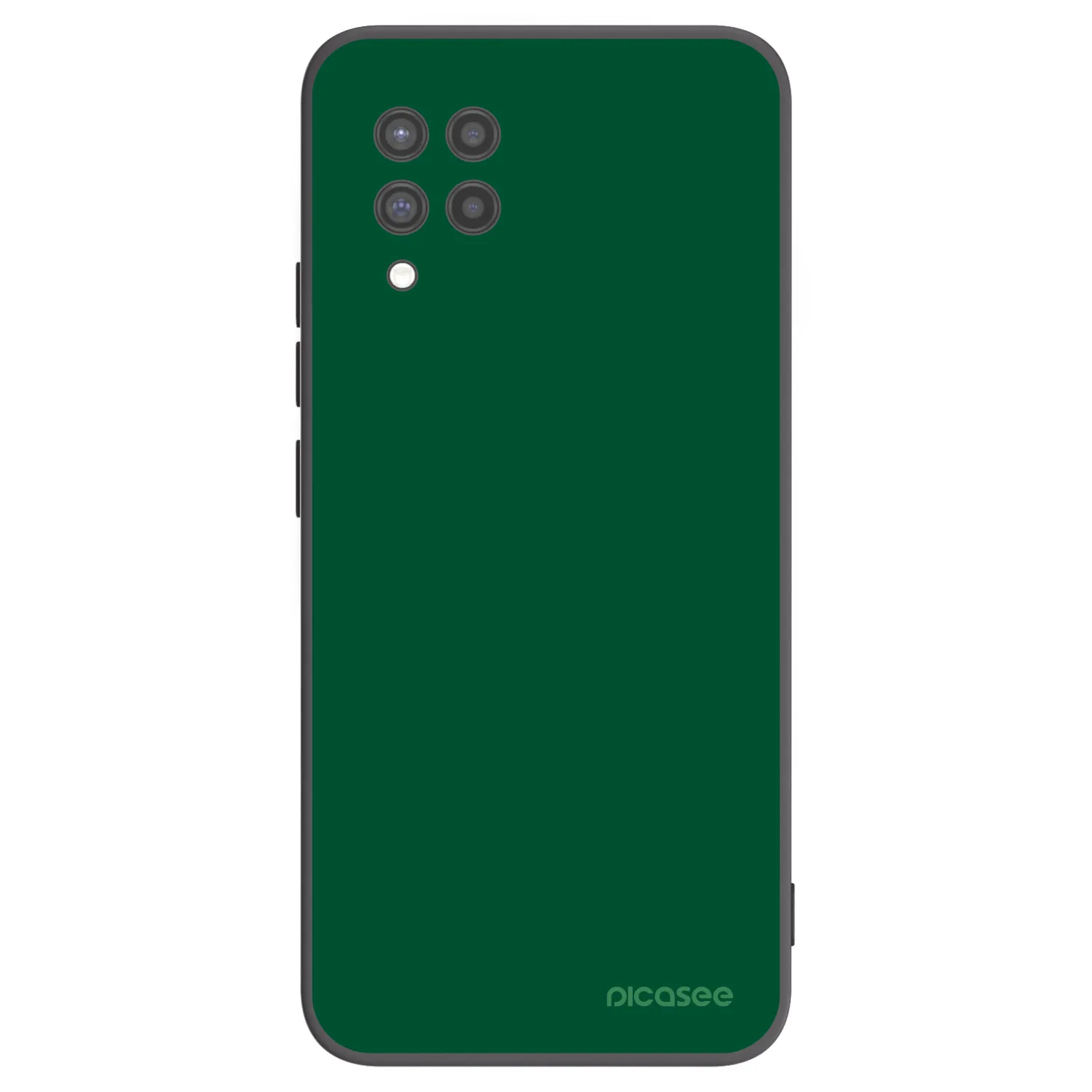 Picasee Μαύρη θήκη σιλικόνης για Samsung Galaxy A42 A426B - Green Gleam