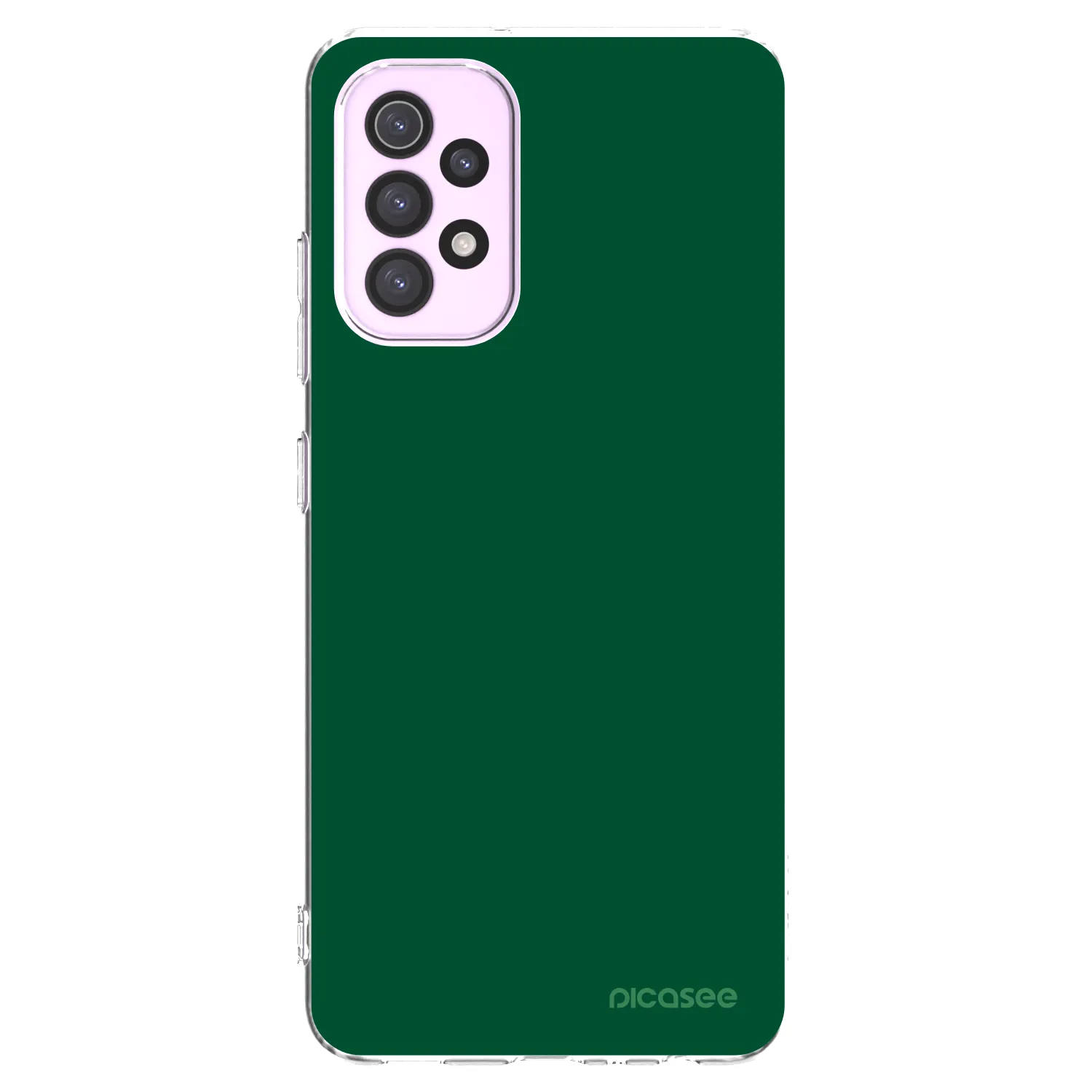 Picasee διαφανής θήκη σιλικόνης Samsung Galaxy A32 5G A326B - Green Gleam