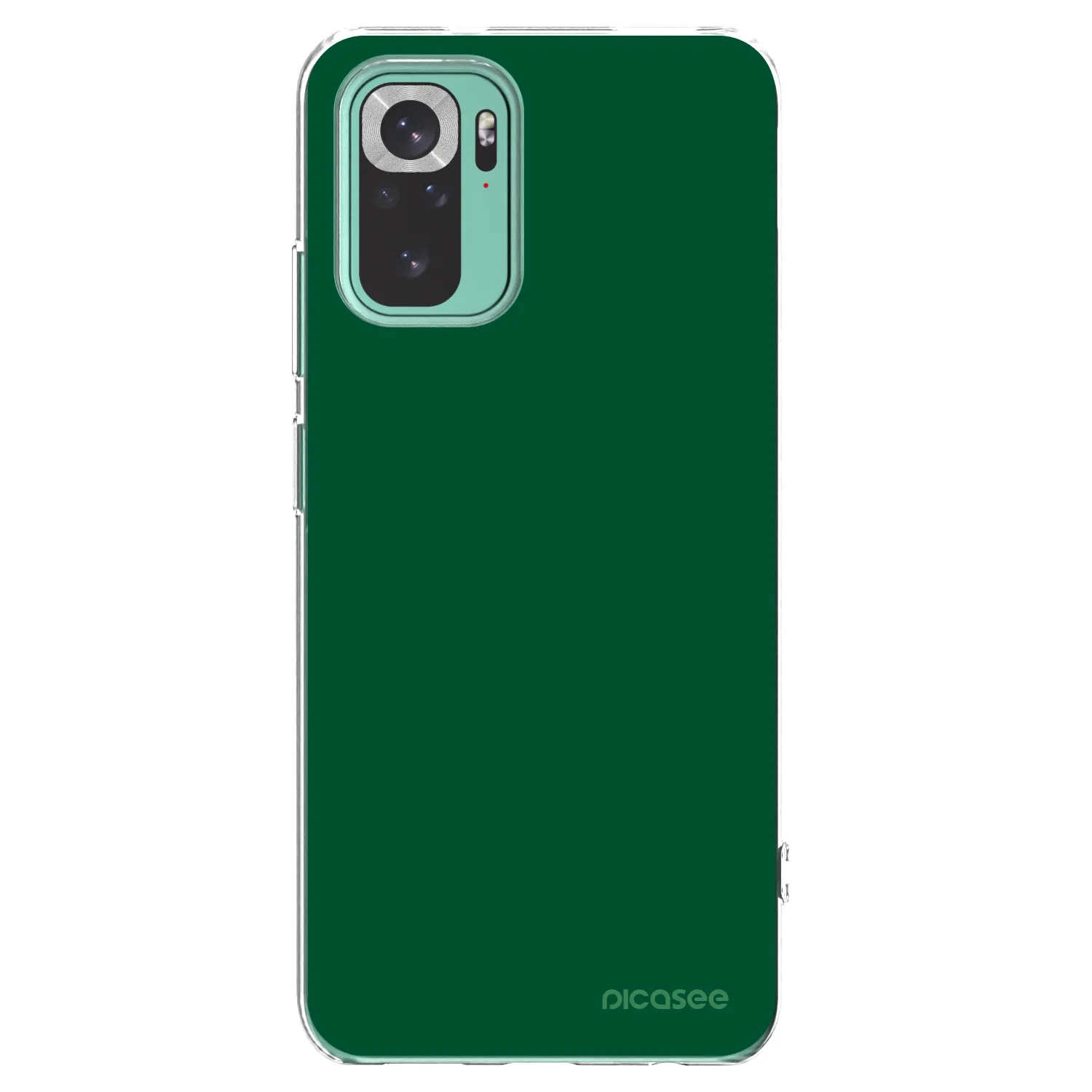 Picasee διαφανής θήκη σιλικόνης Xiaomi Redmi Note 10 Pro - Green Gleam