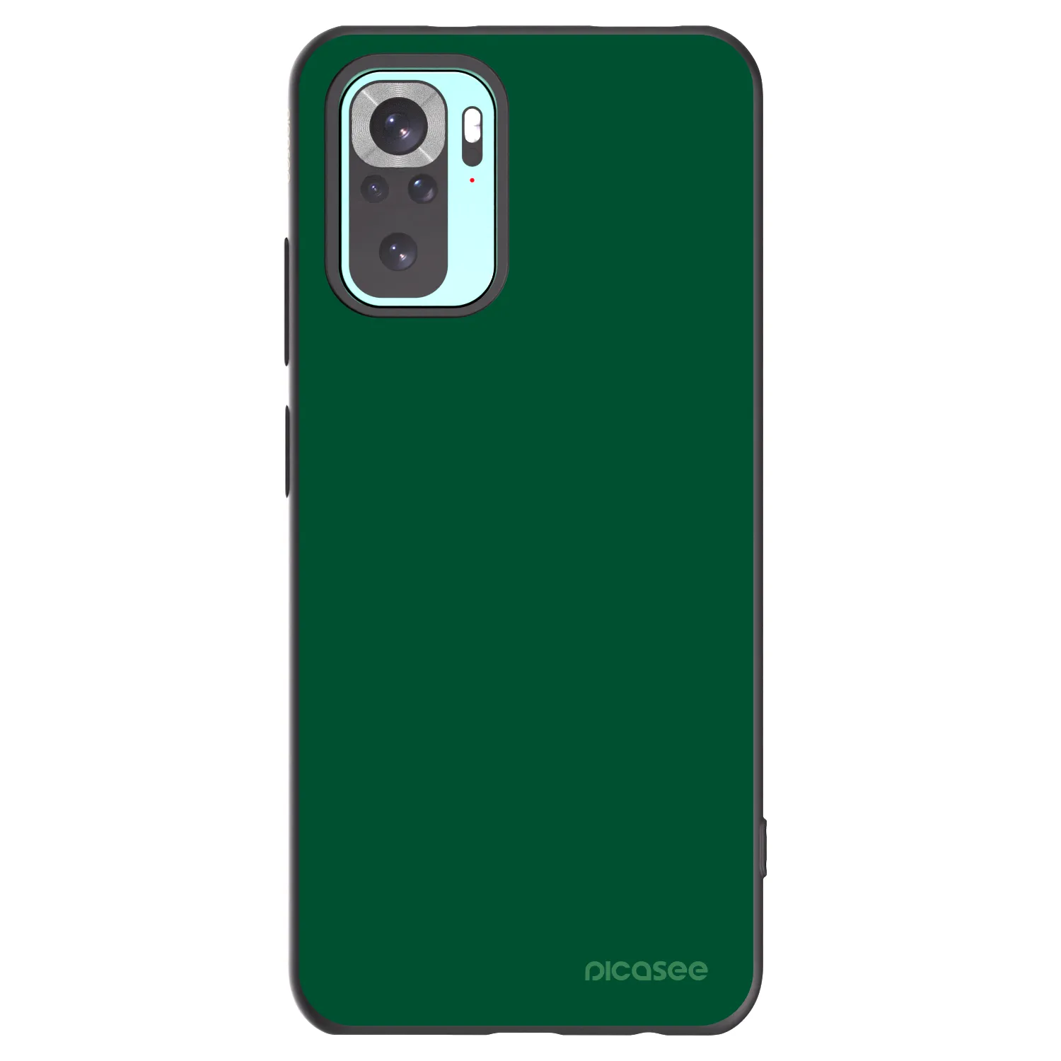 Picasee Μαύρη θήκη σιλικόνης για Xiaomi Redmi Note 10 Pro - Green Gleam