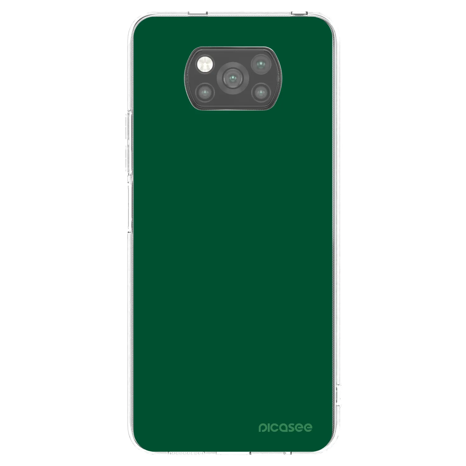 Picasee Μαύρη θήκη σιλικόνης για Xiaomi Poco X3 Pro - Green Gleam