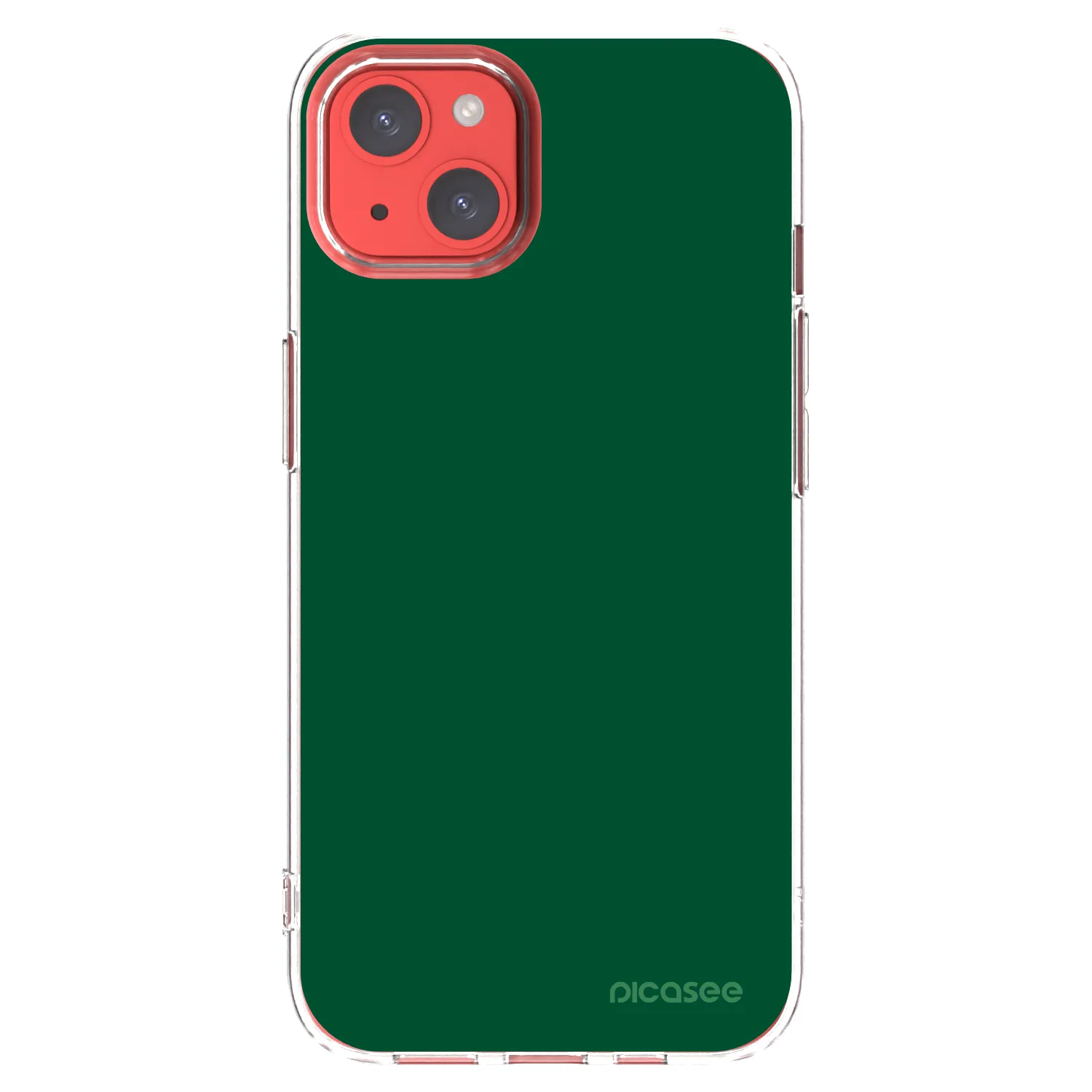 Picasee διαφανής θήκη σιλικόνης Apple iPhone 13 - Green Gleam