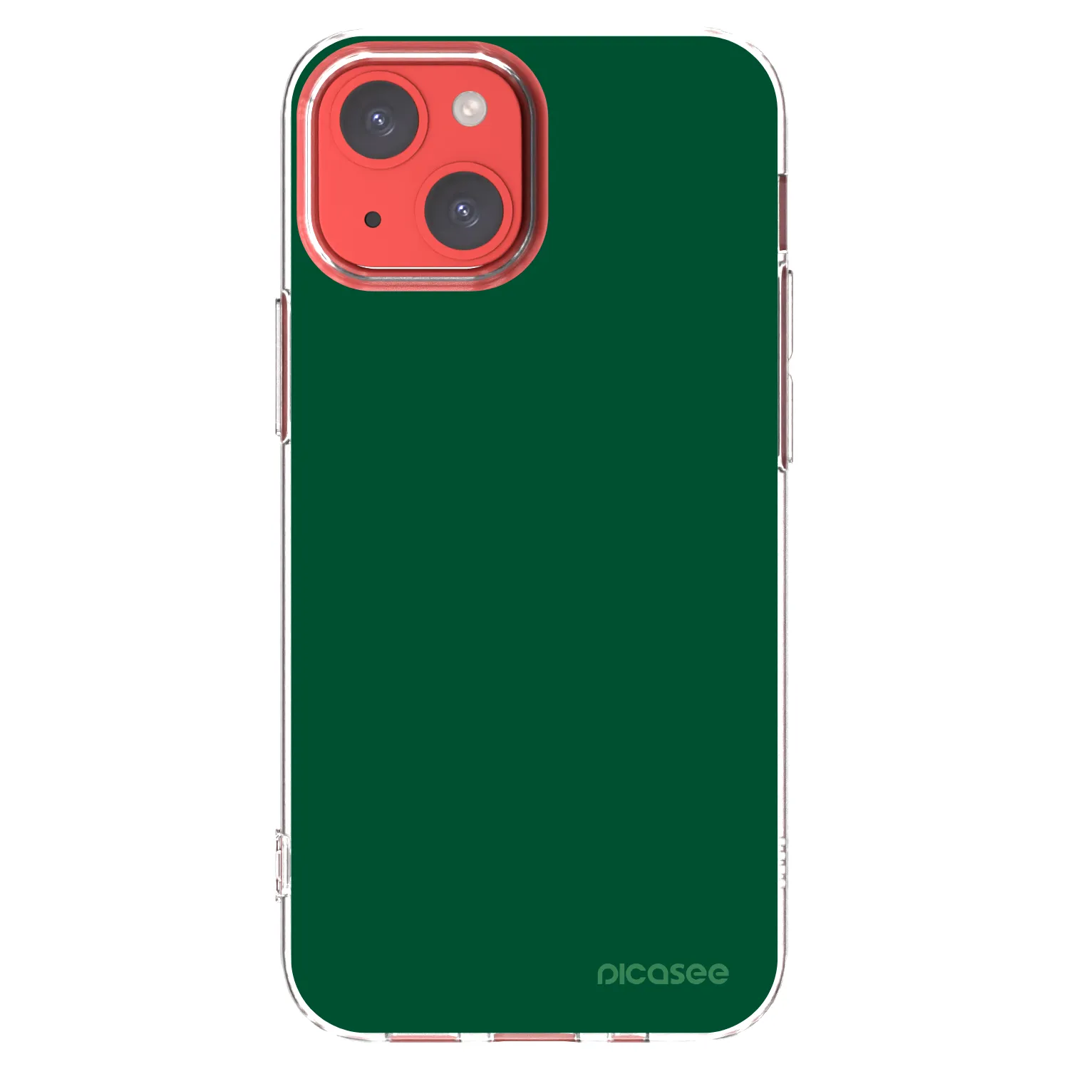 Picasee διαφανής θήκη σιλικόνης Apple iPhone 13 mini - Green Gleam