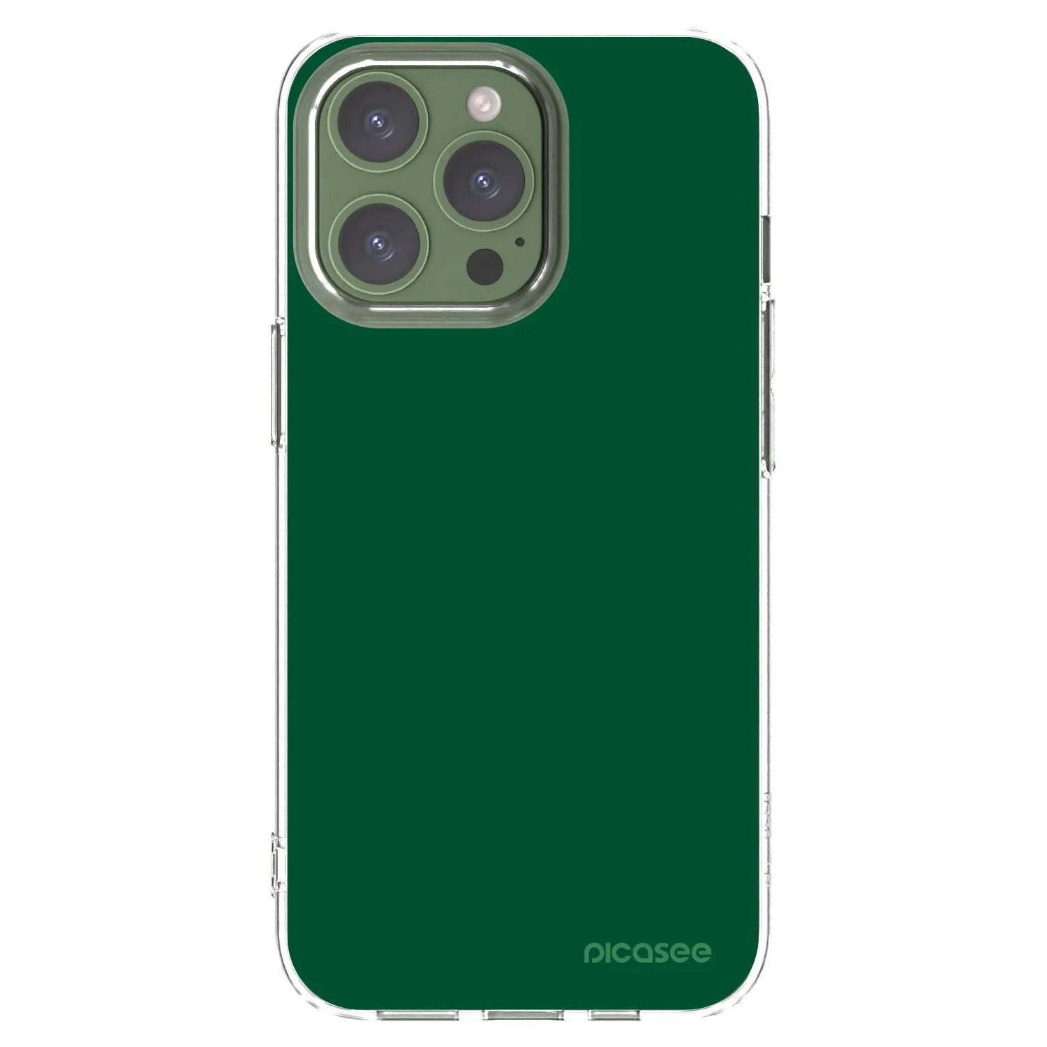 Picasee διαφανής θήκη σιλικόνης Apple iPhone 13 Pro - Green Gleam