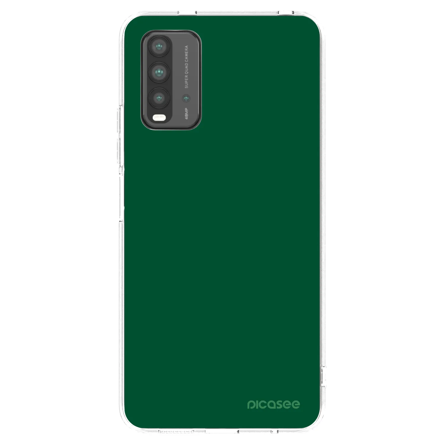 Picasee Μαύρη θήκη σιλικόνης για Xiaomi Redmi 9T - Green Gleam