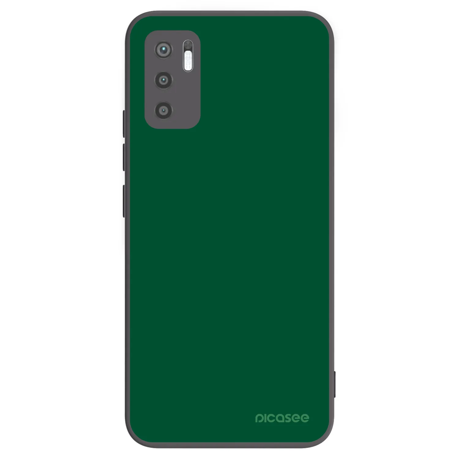 Picasee Μαύρη θήκη σιλικόνης για Xiaomi Redmi Note 10 5G - Green Gleam