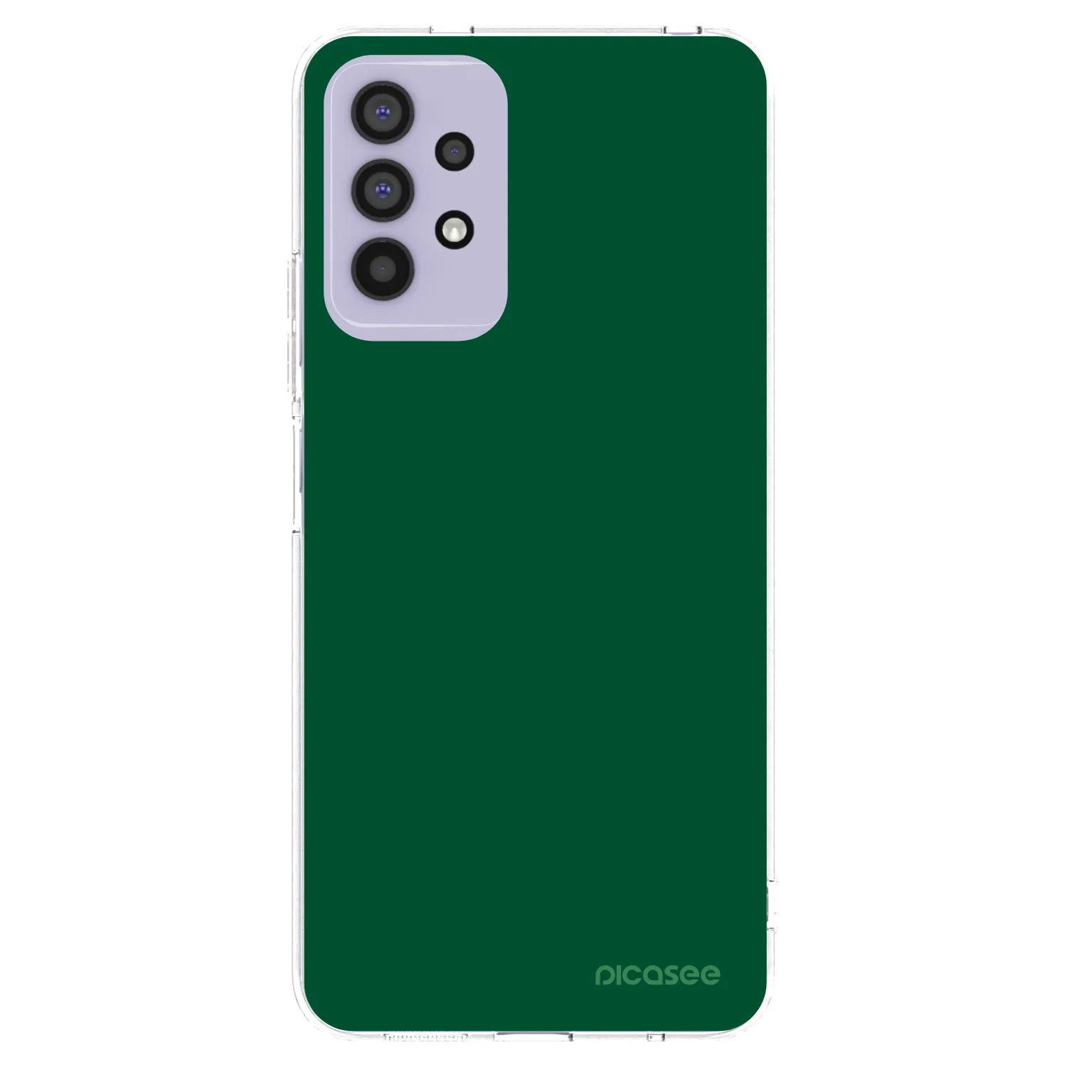 Picasee διαφανής θήκη σιλικόνης Samsung Galaxy A32 4G SM-A325F - Green Gleam